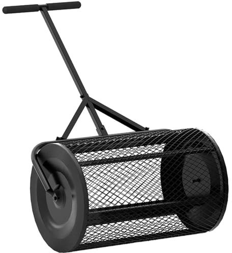 SACLMD Distruttore di Compost,Rullo di Muschio di Torba e Prato e Giardino,Diffusione di Torba,Rullo di Muschio di Torba da Giardino,per diffondere Il Letame,Black-40 * 60cm