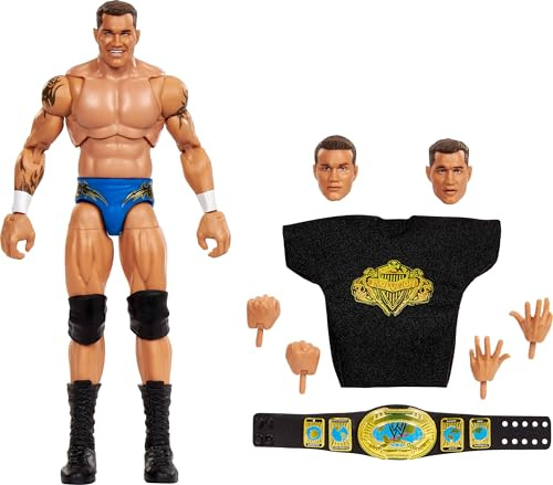 Mattel WWE Ultimate Edition - Randy Orton, Set con Action Figure da 15+ cm e 10 Accessori Inclusi tra Cui Teste e Mani intercambiabili​, Giocattolo per Bambini, 8+ Anni, JCX43