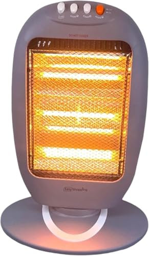 Easy Shopping® Halogen Heater 3 Bar Electric Heater with Adjustable 400w, 800w, 1200w Heat Setting & Carry Handle, Light weight Moveable Super Silent Overheat
