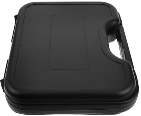 HIAKDOFT Estuche Plástico Grande para Micrófono Condensador, Caja De Almacenamiento Resistente e con Interior Ajustable para Accesorios y Equipo De Grabación Portátil