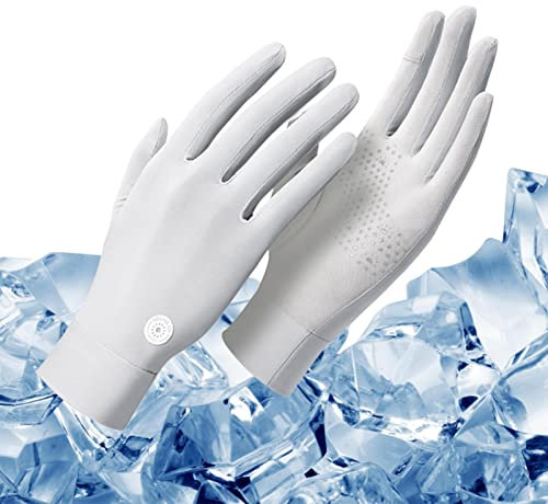 Guanti da sole traspiranti, Ice Feeling, protezione solare UPF 50+