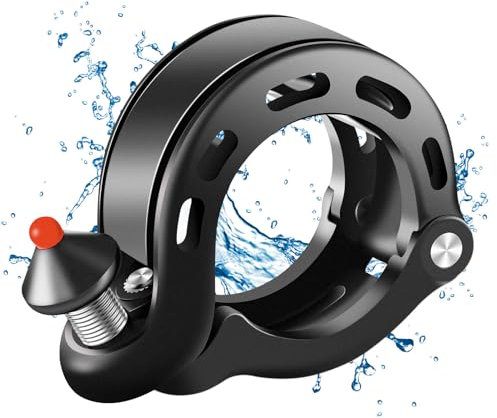 ROCKBROS Fahrradklingel,Mini Fahrrad Klingel Innovative Alu Fahrradglocke 100dB Laut Fahrrad Lenkerklingel für Mountainbike, Rennrad, Kinder Fahrrad 22,2-31,8 mm Lenker