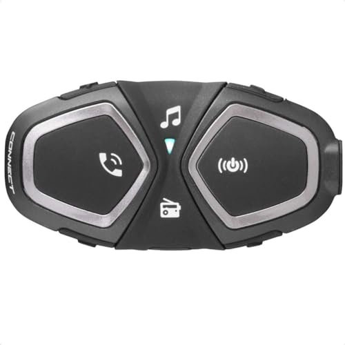 INTERPHONE Connect HD - Interfono per casco da moto, stereo, alta fedeltà, 40 mm, pilota, distanza 300 m, autonomia 12 ore, radio, GPS, TFT, impermeabile IPX67