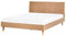 Bettgestell Eichenholzfurnier 140 x 200 cm helle Eiche klassisches Design Wizernes