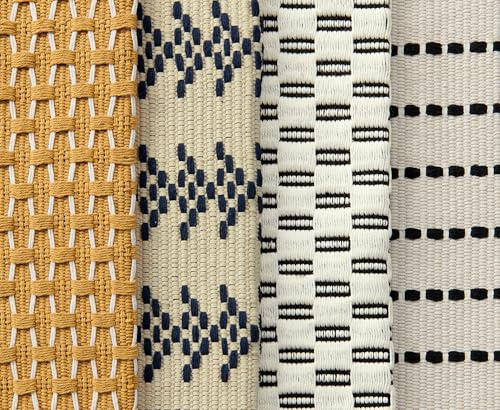 Custom Window Bench Seat Cushion Soft Heavy Wicker Weaving Texture Customized Bay Window Sill Seating Foam Cushions for Indoor Furniture, Mudroom Entryway, Kitchen Breakfast Nook, Non Slip Bottom