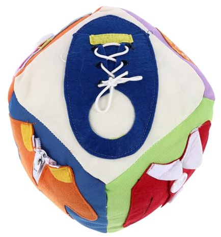 BESTonZON Éducatif Apprentissage Chaussures Garçon Fille avec Boucles Colorées Tissu Doux pour Éveil et Motricité des Tout-Petits