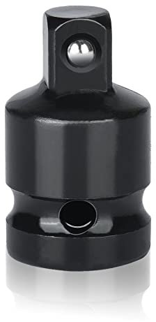 Adaptador de Zócalo, Impact Socket Converter Ratchet Reductor Llave para Air Hand Tool, Adaptadores para llaves de Vaso de Acero al Cromo Vanadio 1/2 3/8(Negro)