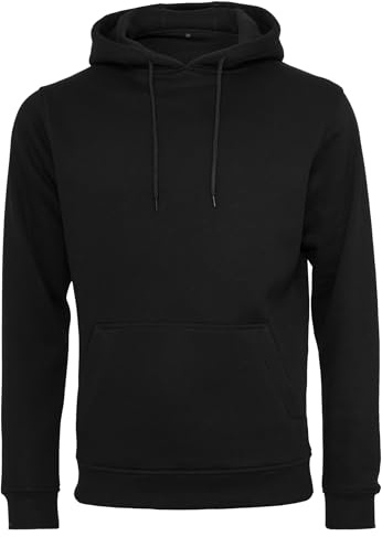 Merchcode Huvtröja för män, Basic Hoody, normal passform, S, svart, S