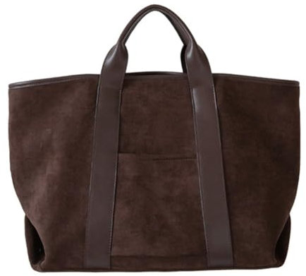 TIAASTAP Groß Tote Bag Wildleder Shopper Tasche Damen Groß Handtasche Damen-Henkeltaschen Handbags Vintage Schultertasche Damen Gross Hobo Bag Beuteltasche Women's Totes Shoulder Bag