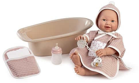 Recién Nacida MIA Hace pipí con Capita de baño y Set bañera