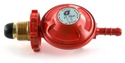 JD Brands Régulateur de gaz Propane - 37 mbar Type POL avec raccord sans clé - Convient aux Bouteilles Calor & Flogas - Idéal pour Les barbecues, Le Camping et Le Chauffage extérieur