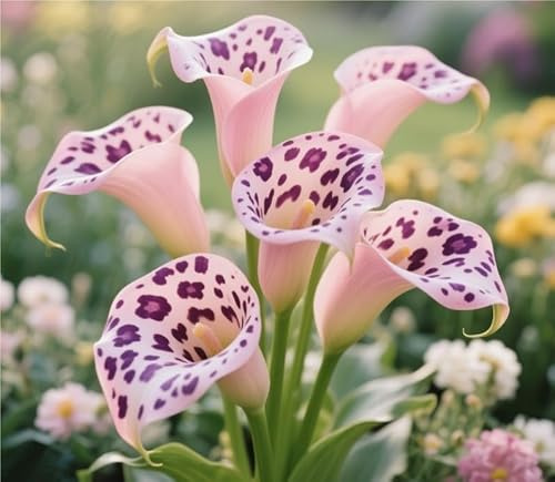 Bellissimo Calla bulbi,Calla Lily pianta vera,Piante erbacee perenni,Decorazione del giardino, bulbi belli e sani(non fiori artificiali)-10 bulbi-G