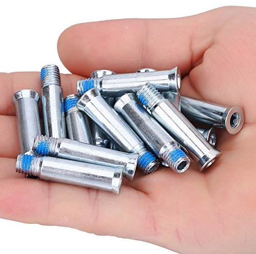 Schrauben,Inline Skate Achse Achsenrad Rollen-Achse,30pcs Roller Skates Axle Schrauben Bolzen Lager Spikes Skates Teile Achsen Skate Achsen Radschrauben Bolzennagelschrauben Fittings Inlin