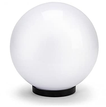 Velamp Sfera APOLUX SPH250 Globo, Lampione da Esterno, 250mm, Attacco E27, LED Compatibile, Stagna IP44, per Giardino, Parchi, Condomini, Terrazzi, Bianco