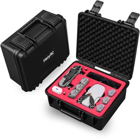 HeiyRC Mini 4K 2 SE Koffer Tasche, Hardshell wasserdichte Aufbewahrungs Hard Case für DJI Mavic Mini 2 SE / 4K / 2 Fly More Combo Drohnen Zubehör