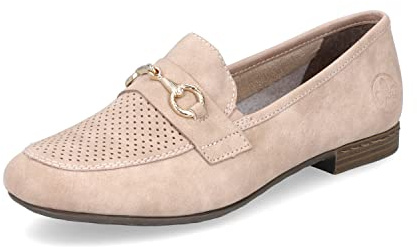 Rieker Femme Chaussures Basses 51760, Dame Mocassin,Chaussons,Chaussures Basses,élégant,Chaussures d'affaires,Bureau,Rose (Rosa / 31),38 EU / 5 UK