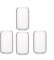 Wresetly Confezione da 4 tazze in vetro a forma di lattina, e latte, tazza semplice da birra, bicchiere da dessert, 400 ml