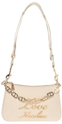 Love Moschino, BORSA A SPALLA Donna, Avorio, Taglia unica