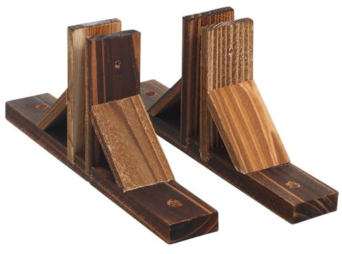 Angoily Standfuß Zaun 2 Stück Holz Dreieck Stützfüße Gartenzaun Basis Hund Tor Stützfüße Gartenzaun Ständer Holz Halterung Sichtschutz Abschirmung Outdoor Rasen Zubehör