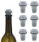 6Pcs Wine Stopper Vacuum, Reusable Leak Proof Wine Bottle Stoppers, Wine Saver Vacuum Stoppers Bottle Sealer Keeps Wine Fresh for Beer Sparkling Wine Champagne