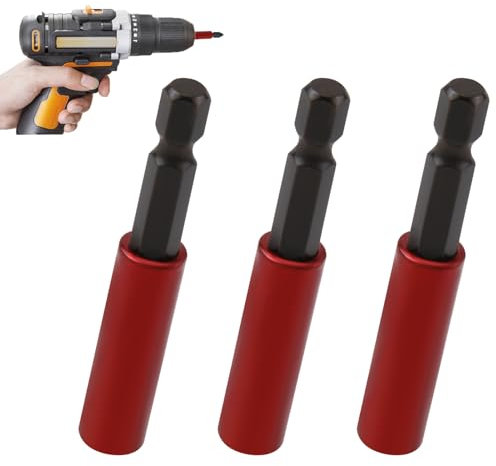 3 Piezas Portabrocas de Alta Resistencia para Brocas de 1/4 Pulgada, Portapuntas de Taladro Eléctrico, Soporte para Puntas para Profesionales y Aficionados al Bricolaje﻿