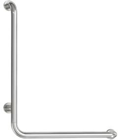 Barra de baño uyoyous, 70x50 cm, asa de seguridad de acero inoxidable, soporta hasta 300 kg, barra de bañera en forma de L vertical derecha, adecuada para personas con discapacidad