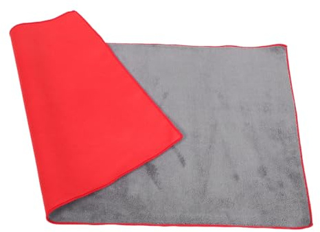 HORIALENCE Panno per Asciugatura Auto Assorbente e Morbido Asciugatura Versatile Microfibra per Lavaggio Auto e Pulizia Superfici Colore Rosso