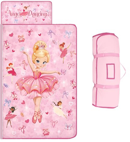 Kids Sleeping Bag,Nap Mat with Removable Pillow and Blanket,Warm Toddler Slumber Bag 150x60cm for Toddlers Boys Girls, Roll Up Kids Sleeping Mat for Bedroom Daycare Kindergarten