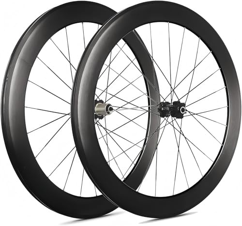 700C Road Bike hjul clincher hjul 23/25/28C fälgbroms aluminiumlegering fälgar 60 mm djup fram 2 bakre 5 lager 60 mm, V/C fälgbromsar