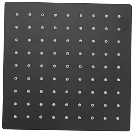 Mtlavishness Cabezal de ducha tipo lluvia de acero inoxidable, cabezal de ducha de baño con montaje en techo superior cuadrado con rosca G1 de 2 pulgadas para cobertura de agua en