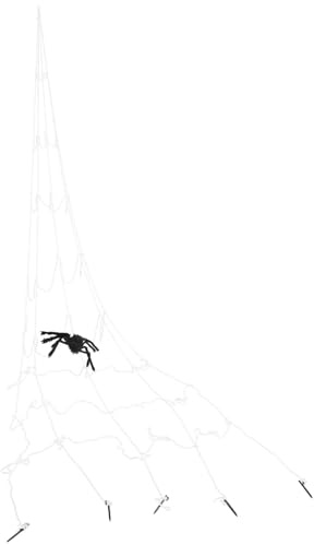 Cabilock Spiderweb Decor Telaraña Grande para Halloween Decoración para Fiestas al Aire Accesorio Ligero para Casas Encantadas y Escape Rooms Resistente y Fácil de Colgar