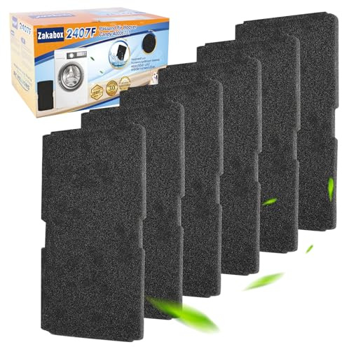 ZaKaBox 6x Sponge Filter for Beko Tumble Dryer, Reusable Tumble Dryer Filter Replacement 240×155×10mm, Compatible with Grundig Blomberg ElektraBregenz Dryer