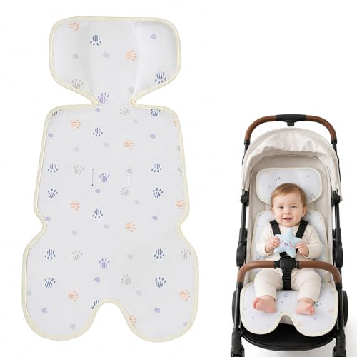 yolzhxe sittdyna buggy kyl, 70 x 37 cm sommar sittinlägg rottingmatta | Andningsaktivt dubbelsidigt sittskydd för barnvagn, fotavtryck, mönster, barnvagn, inlägg för barnstol, babystol, buggy