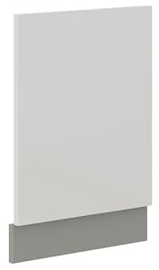 Kuechen-preisbombe Frontblende Geschirrspüler integriert 45 cm Weiß Hochglanz Küche Bianca Grey