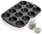 Original Kaiser Set de 2 moules à muffins, plaque à muffins avec moules en papier pour 12 muffins 38 x 27 cm, moule à cupcakes avec revêtement antiadhésif