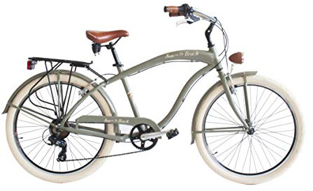 Vélo Via Veneto Beach Cruiser Matte Green 26  Retro Homme - Airbici