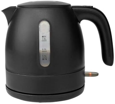 Ex-Pro Electric Kettle, 1.0L Capacity with Quick Boil Time, Boil-Dry Protection and Removable Filter for Fresher Water, 2150W - Black