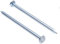 Clavos para Madera Cabeza Redonda Plana (Paquete de 100) Clavo Zincado Galvanizado de Alta Resistencia y Artesanía Decoración de Madera Muebles Tamaño: Longitud 50 mm Diámetro del clavo 2.5 mm