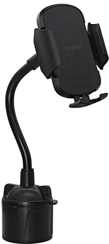 Becher Halter Handy-Halterung,YIANERM Cup Halter Auto Telefon Halter Universal-Verstellbarer Schwanenhals Auto-Halterung,Kfz-Zubehör Kompatibel mit iPhone 14/13,Samsung Galaxy,Huawei,Sony,etc (Black)