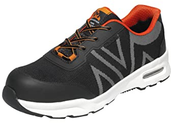 EMMA Safety MM40064742 Athletic Sicherheitsschuhe - Optimaler Komfort und extra Schutz - Modell: Boston - EU Größe: 42 - Farbe: Schwarz & Grau