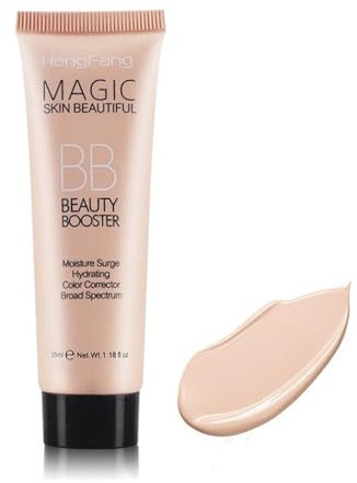 HERBENJOY BB Cream LightWith SPF,Hydrating Full-Coverage Foundation&Concealer Cover Blemishes,Color Correcting Cream,Tinted Moisturiser Face Women For All Skin Types- Evens Skin Tone