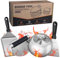univinlions Smash Burger Set, Professioneller Burger Smasher mit Smash Burgerpresse, Burgerglocke,Großer Grillspatel & Pfannenwender,Edelstahl 4-Stück Grill Zubehör für Pattie,Teppanyaki, Barbecue