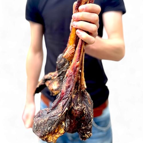 Ochsenziemer mit Fleischkeule 150g Kausnack mit Keule Hundeleckerli natürlich Rind mit Zahnreinigung