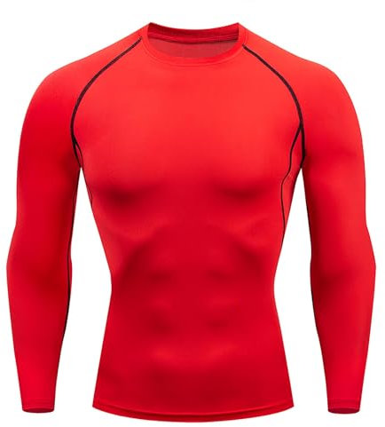 Generisch Herren Thermo Oberteil - Langarm Winter Langarmshirt Sport Gefüttert Funktionsshirt Thermounterwäsche Herren Rundhals Rollkragenshirt Ski Motorrad Sport für Business & Casual