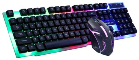 Combo de Teclado y Mouse GTX300 | Teclado y Mouse Conjunto USB para PC Computador