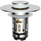 Hibbent Verbesserter 3-in-1 Waschbeckenstöpsel, Pop-Up Abflusssieb Stöpsel mit abnehmbarem Edelstahl-Filterkorb Haarfänger, Abflussstopfen für 25-46mm Beckenloch, Messing-Bullet-Kern, Chrom