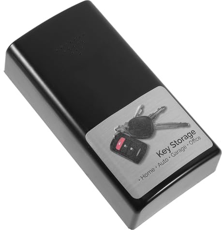 Mikikit Scatola Magnetica come Regalo Auto Chiavi Auto per Design Magnetico in Plastica Nera per Custodia Porta Chiavi Nascosta Casa e Sicurezza