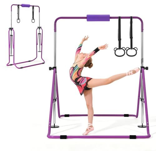 VEVOR Barre Fixe de Gymnastique pour Enfants, Barre de Gym pour Enfants