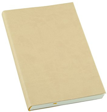 Ricambio agenda 11x17 giornaliero 2026 rivestivo in ecopelle beige (carta bianca)