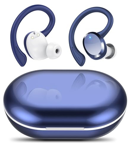Cuffie Bluetooth Sport, Auricolari Bluetooth 5.3 con 4 ENC Cancellazione Rumore Mic, Cuffie Wireless HiFi Stereo, 54Ore LED Display, IP7 Impermeabili Touch Control Cuffie Senza Fili per iOS/Android